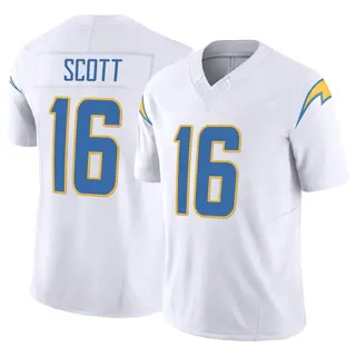 Los Angeles Chargers Men's JK Scott Limited Vapor F.U.S.E. Jersey - White