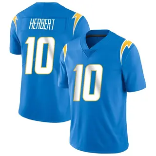 Los Angeles Chargers Men's Justin Herbert Limited Powder Vapor Untouchable Alternate Jersey - Blue