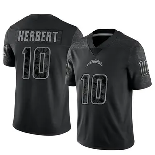 Los Angeles Chargers Men's Justin Herbert Limited Reflective Jersey - Black