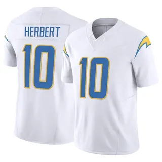 Los Angeles Chargers Men's Justin Herbert Limited Vapor F.U.S.E. Jersey - White