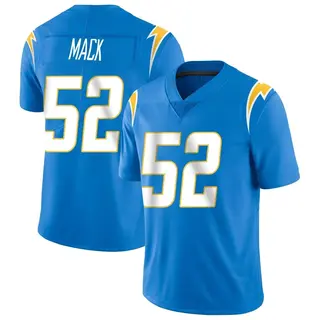 Los Angeles Chargers Men's Khalil Mack Limited Powder Vapor Untouchable Alternate Jersey - Blue