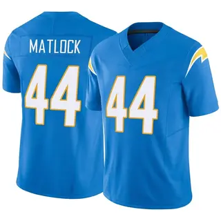 Los Angeles Chargers Men's Scott Matlock Limited Powder Vapor F.U.S.E. Jersey - Blue