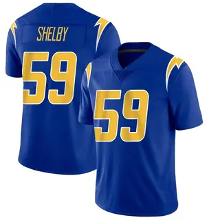 Los Angeles Chargers Men's Ty Shelby Limited 2nd Alternate Vapor Jersey - Royal