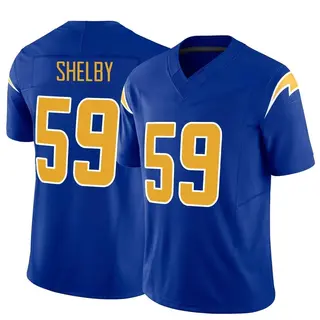 Los Angeles Chargers Men's Ty Shelby Limited Vapor F.U.S.E. Jersey - Royal