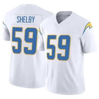 Los Angeles Chargers Men's Ty Shelby Limited Vapor F.U.S.E. Jersey - White