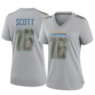 Los Angeles Chargers Women's JK Scott Game Atmosphere Fashion Jersey - Gray