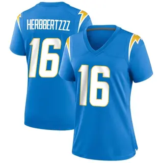 Los Angeles Chargers Women's JK Scott Game Powder Alternate Jersey - Blue