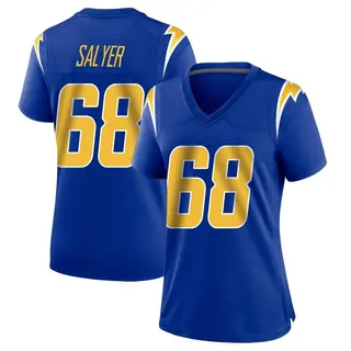 Los Angeles Chargers Women's Jamaree Salyer Game 2nd Alternate Jersey - Royal