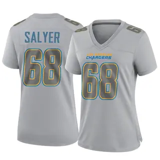 Los Angeles Chargers Women's Jamaree Salyer Game Atmosphere Fashion Jersey - Gray
