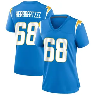 Los Angeles Chargers Women's Jamaree Salyer Game Powder Alternate Jersey - Blue