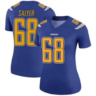 Los Angeles Chargers Women's Jamaree Salyer Legend Color Rush Jersey - Royal