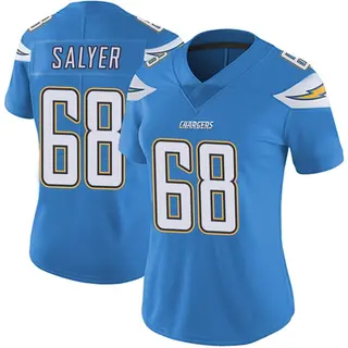Los Angeles Chargers Women's Jamaree Salyer Limited Powder Vapor Untouchable Alternate Jersey - Blue