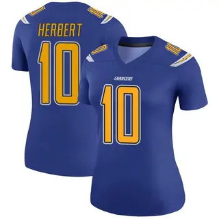 Los Angeles Chargers Women's Justin Herbert Legend Color Rush Jersey - Royal