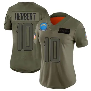 Los Angeles Chargers Women's Justin Herbert Limited 2019 Salute to Service Jersey - Camo