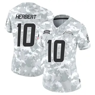 Los Angeles Chargers Women's Justin Herbert Limited 2024 Salute to Service Jersey - Arctic Camo