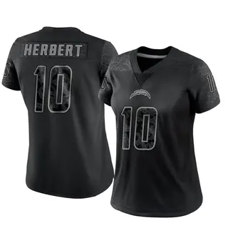 Los Angeles Chargers Women's Justin Herbert Limited Reflective Jersey - Black