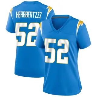 Los Angeles Chargers Women's Khalil Mack Game Powder Alternate Jersey - Blue