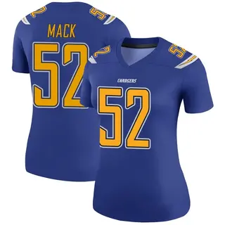 Los Angeles Chargers Women's Khalil Mack Legend Color Rush Jersey - Royal