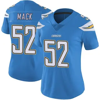 Los Angeles Chargers Women's Khalil Mack Limited Powder Vapor Untouchable Alternate Jersey - Blue