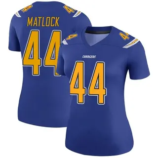 Los Angeles Chargers Women's Scott Matlock Legend Color Rush Jersey - Royal