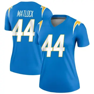Los Angeles Chargers Women's Scott Matlock Legend Powder Jersey - Blue
