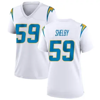 Los Angeles Chargers Women's Ty Shelby Game Jersey - White