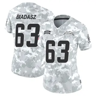 Los Angeles Chargers Women's Tyler Biadasz Limited 2024 Salute to Service Jersey - Arctic Camo