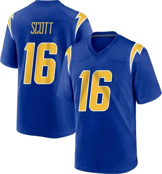 Los Angeles Chargers Youth JK Scott Game 2nd Alternate Jersey - Royal
