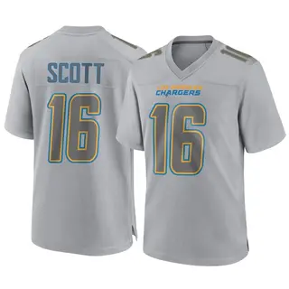 Los Angeles Chargers Youth JK Scott Game Atmosphere Fashion Jersey - Gray
