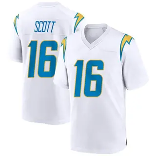 Los Angeles Chargers Youth JK Scott Game Jersey - White