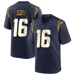 Los Angeles Chargers Youth JK Scott Game Team Color Jersey - Navy