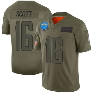 Los Angeles Chargers Youth JK Scott Limited 2019 Salute to Service Jersey - Camo