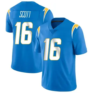 Los Angeles Chargers Youth JK Scott Limited Powder Vapor Untouchable Alternate Jersey - Blue