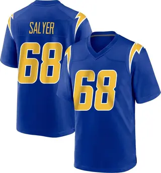 Los Angeles Chargers Youth Jamaree Salyer Game 2nd Alternate Jersey - Royal