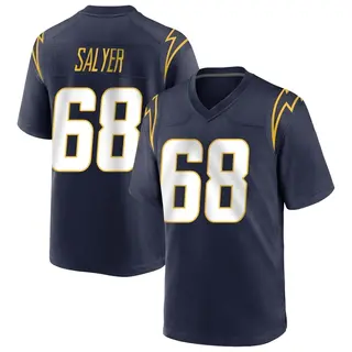 Los Angeles Chargers Youth Jamaree Salyer Game Team Color Jersey - Navy