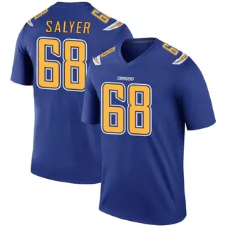 Los Angeles Chargers Youth Jamaree Salyer Legend Color Rush Jersey - Royal