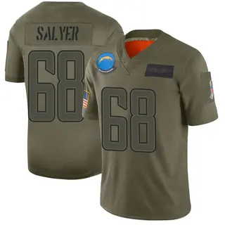 Los Angeles Chargers Youth Jamaree Salyer Limited 2019 Salute to Service Jersey - Camo