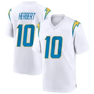 Los Angeles Chargers Youth Justin Herbert Game Jersey - White