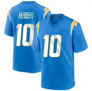Los Angeles Chargers Youth Justin Herbert Game Powder Alternate Jersey - Blue