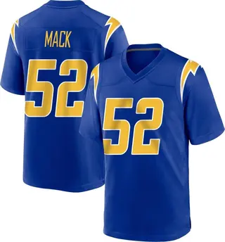 Los Angeles Chargers Youth Khalil Mack Game 2nd Alternate Jersey - Royal
