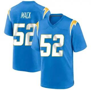 Los Angeles Chargers Youth Khalil Mack Game Powder Alternate Jersey - Blue