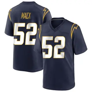Los Angeles Chargers Youth Khalil Mack Game Team Color Jersey - Navy
