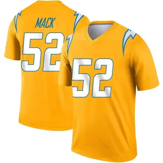 Los Angeles Chargers Youth Khalil Mack Legend Inverted Jersey - Gold