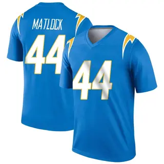 Los Angeles Chargers Youth Scott Matlock Legend Powder Jersey - Blue