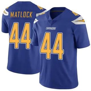 Los Angeles Chargers Youth Scott Matlock Limited Color Rush Vapor Untouchable Jersey - Royal