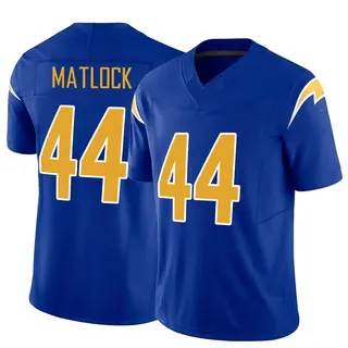 Los Angeles Chargers Youth Scott Matlock Limited Vapor F.U.S.E. Jersey - Royal