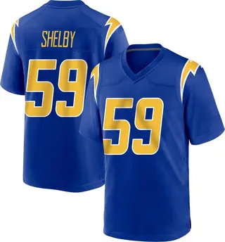 Los Angeles Chargers Youth Ty Shelby Game 2nd Alternate Jersey - Royal