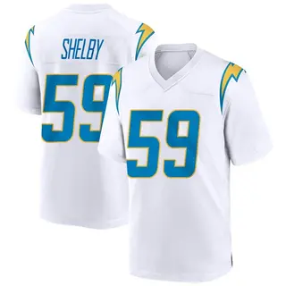 Los Angeles Chargers Youth Ty Shelby Game Jersey - White