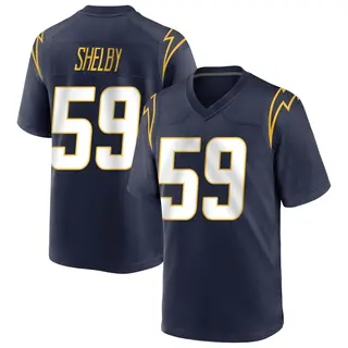 Los Angeles Chargers Youth Ty Shelby Game Team Color Jersey - Navy