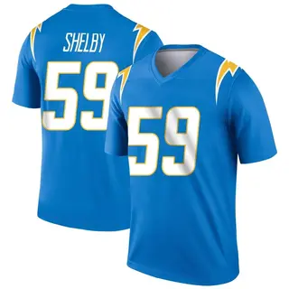 Los Angeles Chargers Youth Ty Shelby Legend Powder Jersey - Blue